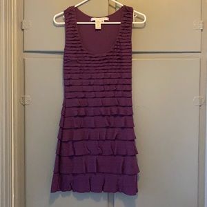 Purple ruffle dress